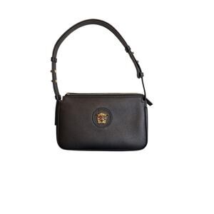 Sale ends 3/22 Versace Grained Calfskin Medusa Shoulder Bag BlackNWT